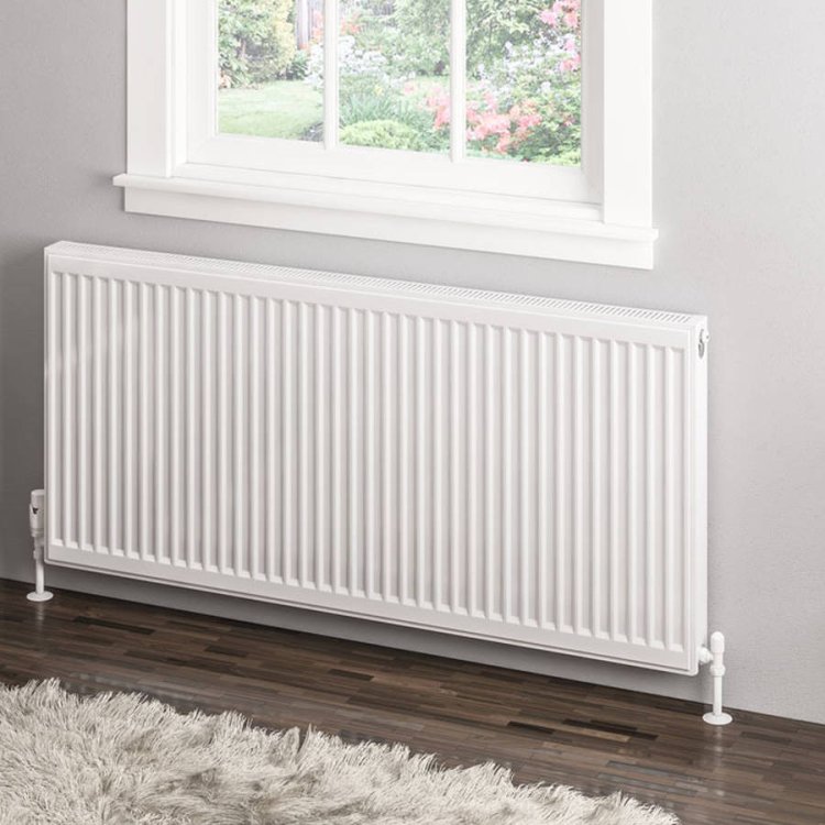 Eastbrook 600 x 1300mm Gloss White Type 11 Compact Panel Radiator