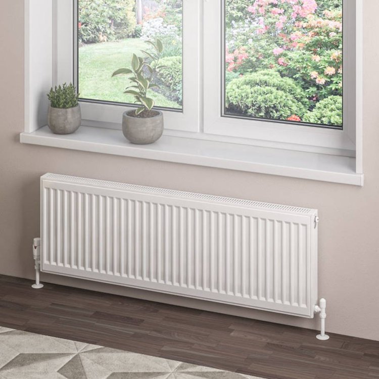 Eastbrook 400 x 1200mm Gloss White Type 21 Compact Panel Radiator