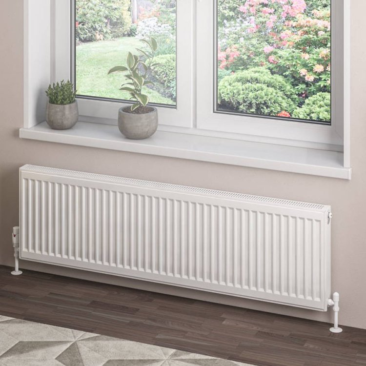 Eastbrook 400 x 1400mm Gloss White Type 21 Compact Panel Radiator