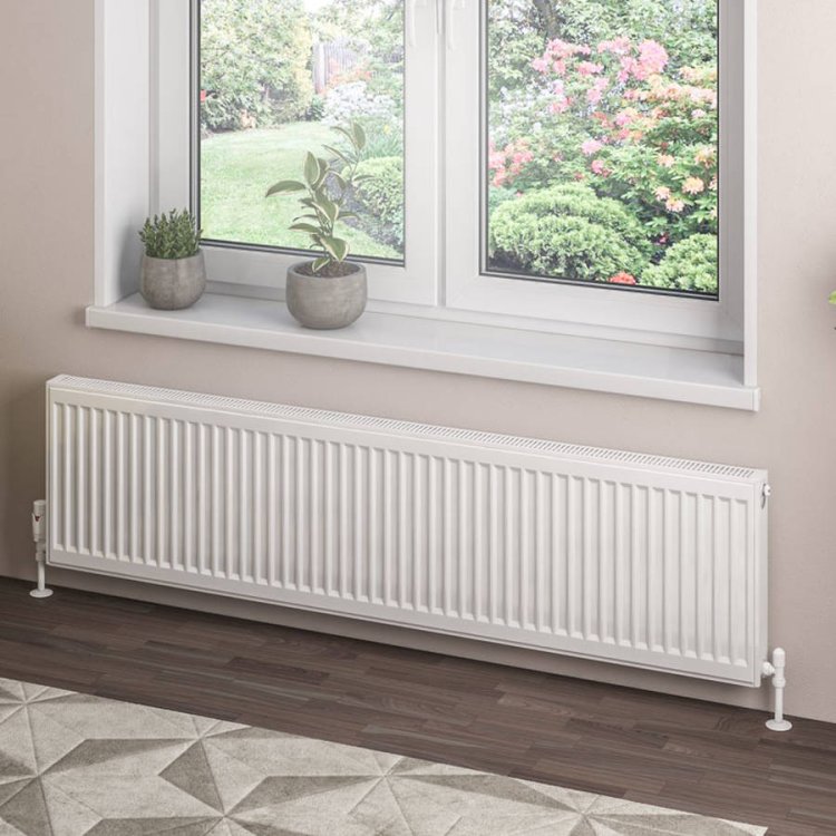 Eastbrook 400 x 1600mm Gloss White Type 21 Compact Panel Radiator