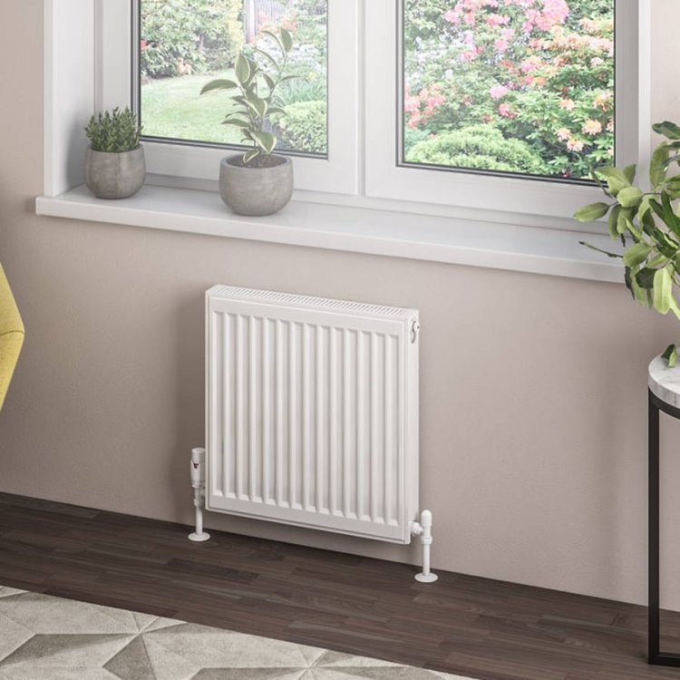 Eastbrook 500 x 500mm Gloss White Type 21 Compact Panel Radiator