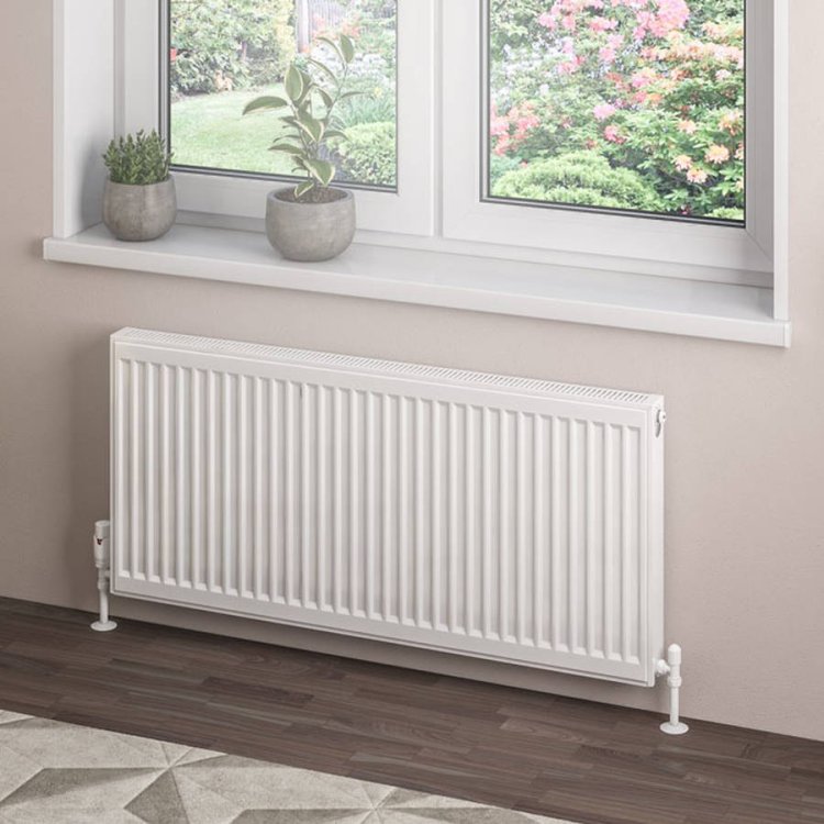 Eastbrook 500 x 1100mm Gloss White Type 21 Compact Panel Radiator