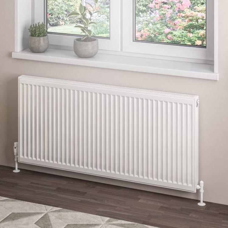 Eastbrook 600 x 1300mm Gloss White Type 21 Compact Panel Radiator