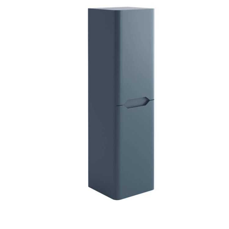 Scudo Ella Matt Blue Tall Boy Cabinet