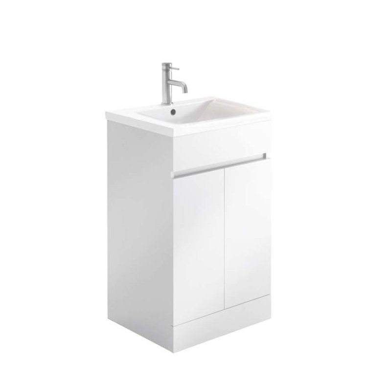 Scudo Empire 500mm Gloss White Floorstanding Vanity Unit and Basin