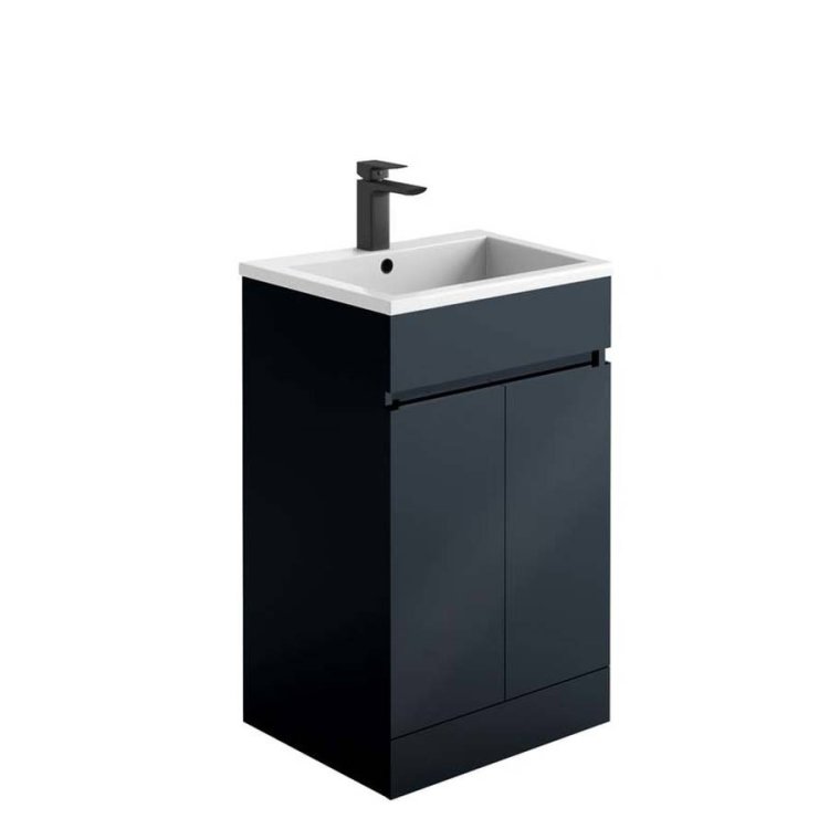 Scudo Empire 500mm Matt Anthracite Floorstanding Vanity Unit and Basin