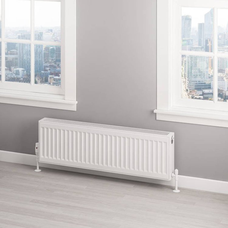 Eastbrook 300 x 1000mm Gloss White Type 22 Compact Panel Radiator