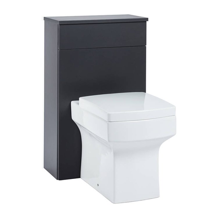 Scudo Muro 500mm Matt Grey WC Unit