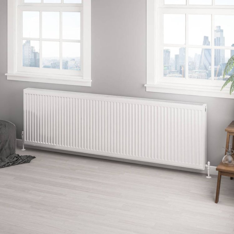 Eastbrook 600 x 2000mm Gloss White Type 22 Compact Panel Radiator