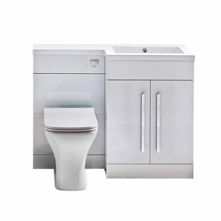 Scudo Lili 1100mm Gloss White RH Furniture Pack