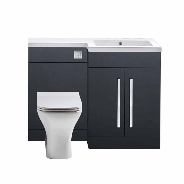 Scudo Lili 1100mm Matt Grey RH Furniture Pack