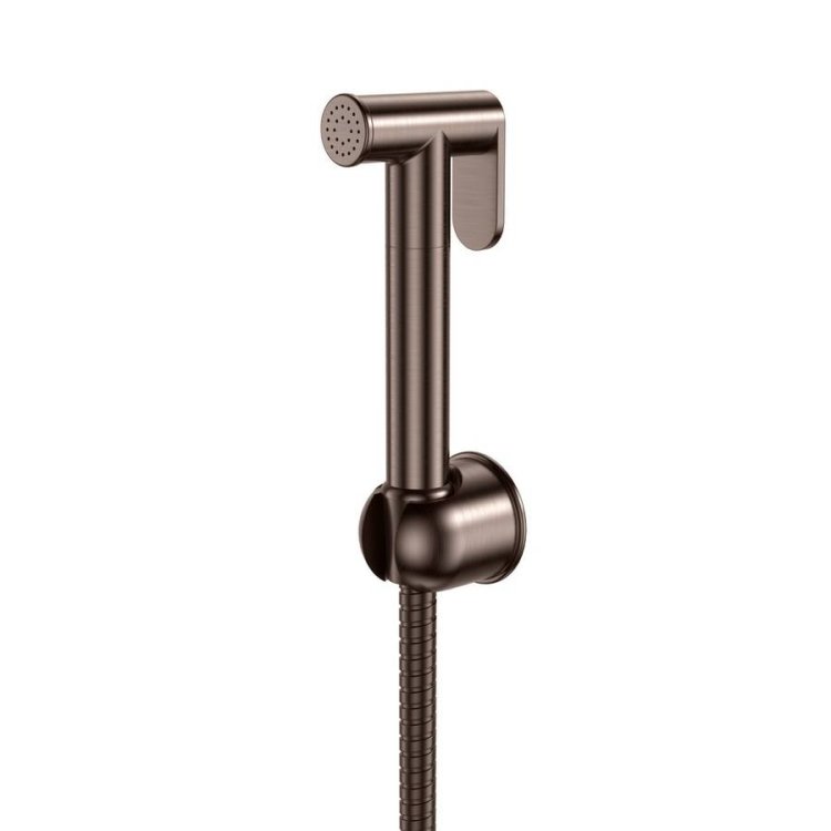 Scudo Brushed Bronze Douche Handset with Flexi Hose and Holder