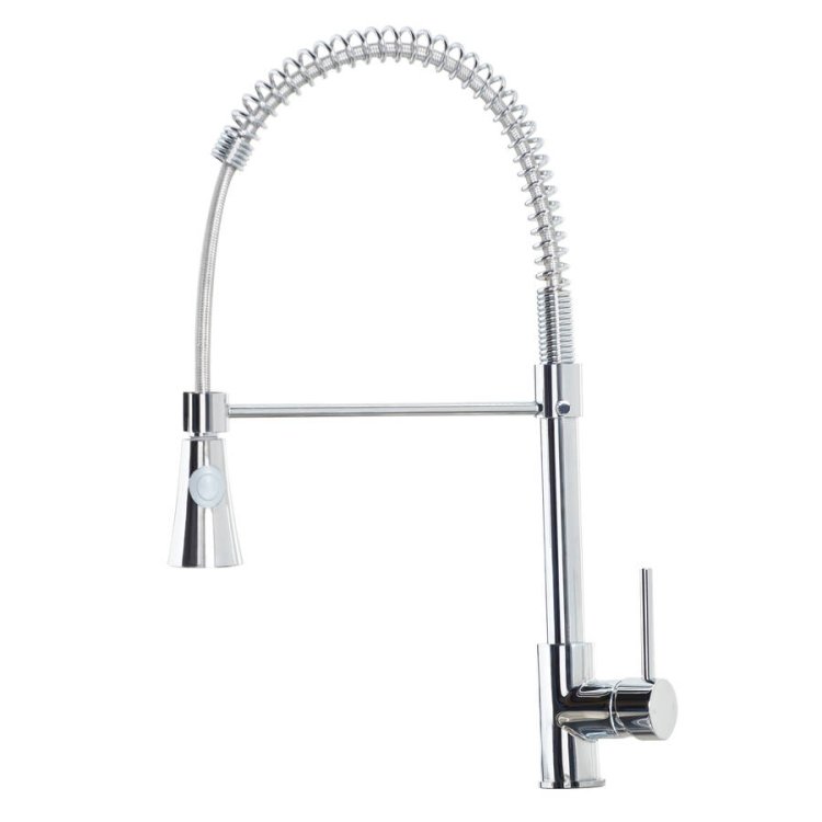 Scudo Tirare Chrome Kitchen Tap with Pull Out Spray