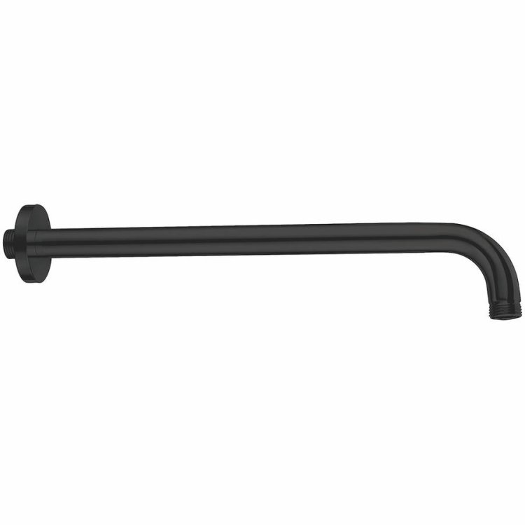 Scudo Black Round Shower Wall Arm