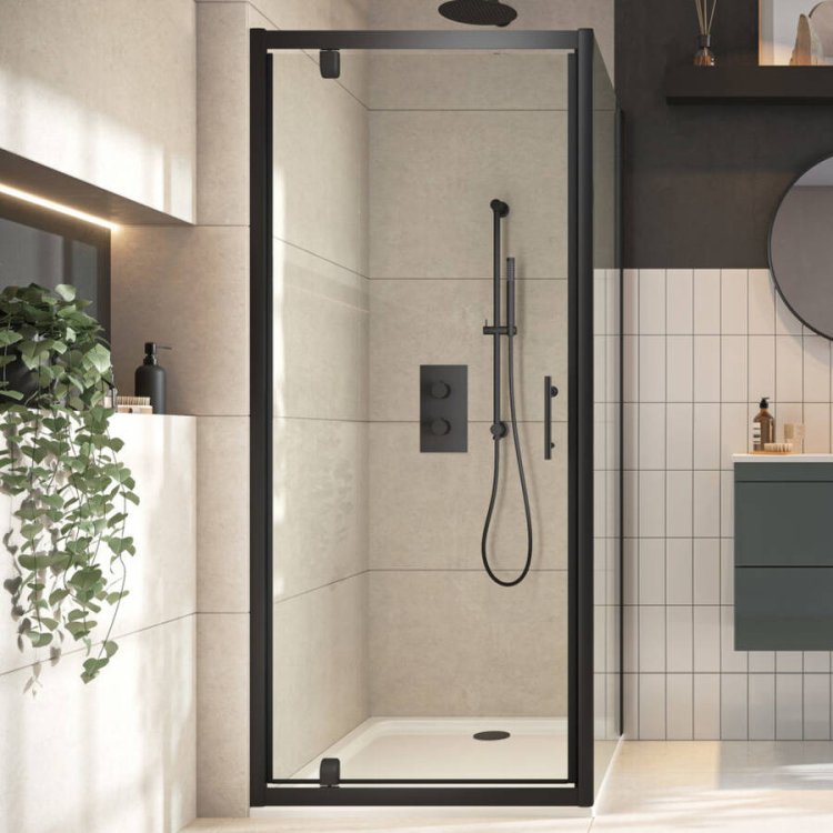 Scudo 20mm Black Shower Extension Profile