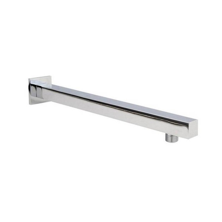 Nuie Square Chrome 350mm Wall Mounted Shower Arm