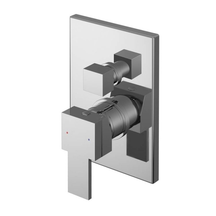 Nuie Sanford Chrome Manual Shower Valve with Diverter