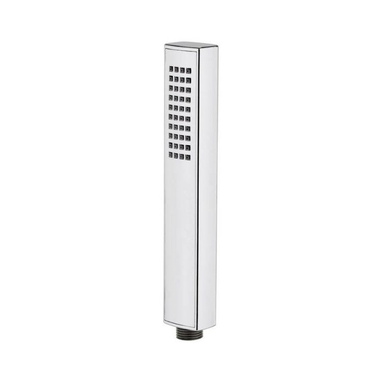 Nuie Rectangular Chrome Easy Clean Shower Handset