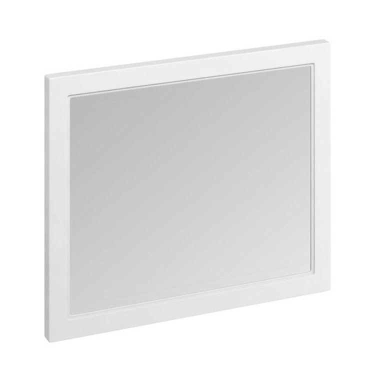 Burlington Framed 900mm Bathroom Mirror in Matt White