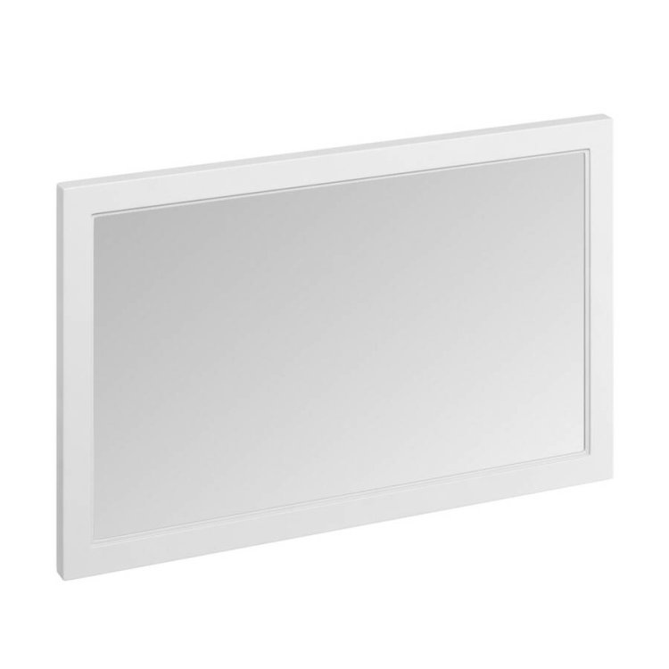 Burlington Framed 1200mm Bathroom Mirror in Matt White