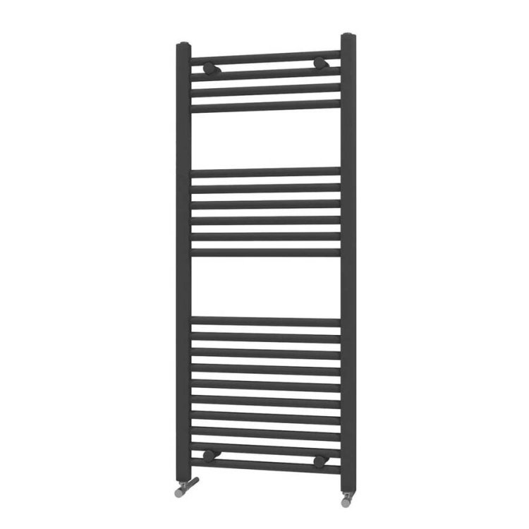 Scudo Strive Black 1200 x 500mm Towel Radiator