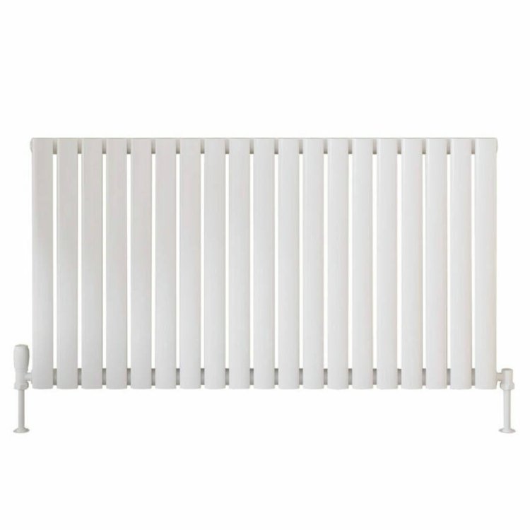 Scudo Apex White 600 x 1121mm Horizontal Single Designer Radiator