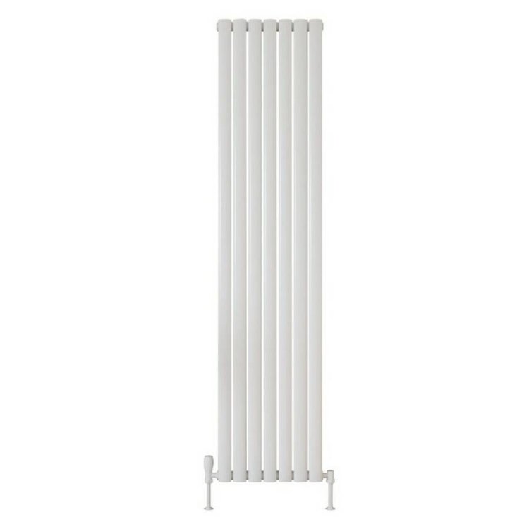 Scudo Apex White 1800 x 413mm Vertical Single Designer Radiator