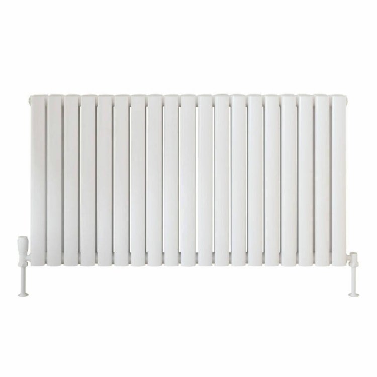 Scudo Apex White 600 x 767mm Horizontal Double Designer Radiator