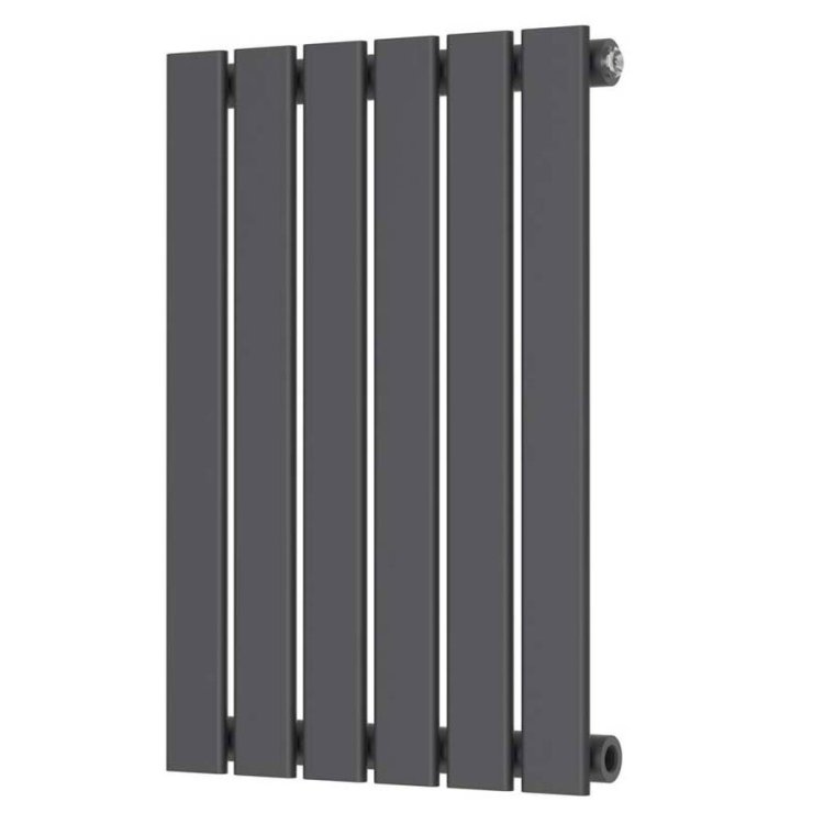 Scudo Bravo Anthracite 600 x 410mm Horizontal Single Designer Radiator