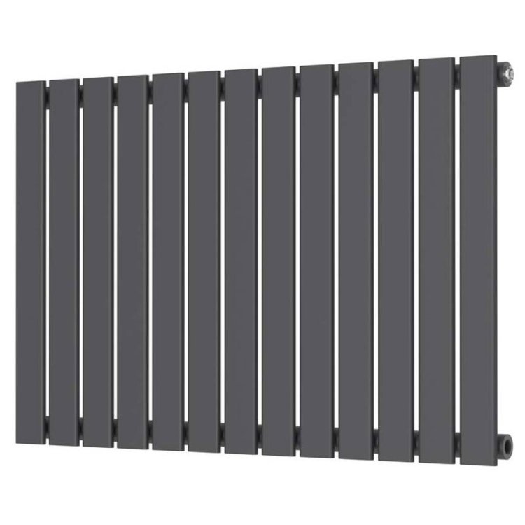 Scudo Bravo Anthracite 600 x 886mm Horizontal Single Designer Radiator