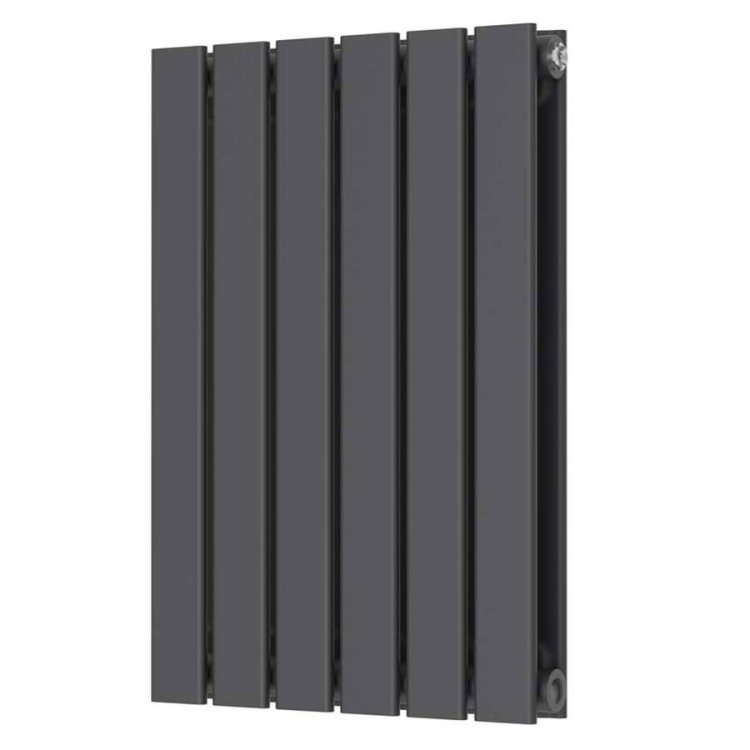 Scudo Bravo Anthracite 600 x 410mm Horizontal Double Designer Radiator