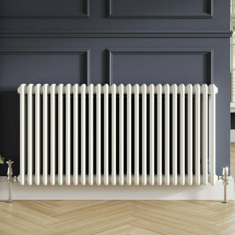 Scudo White 600 x 650mm 3 Column Horizontal Radiator