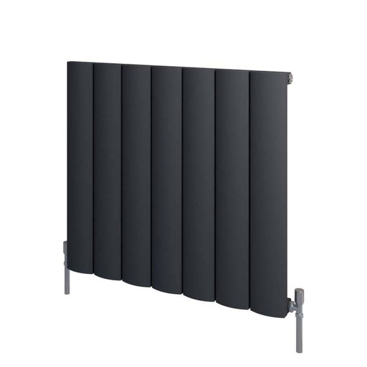 Scudo Korali Carbon Anthracite 600 x 660mm Horizontal Single Designer Radiator