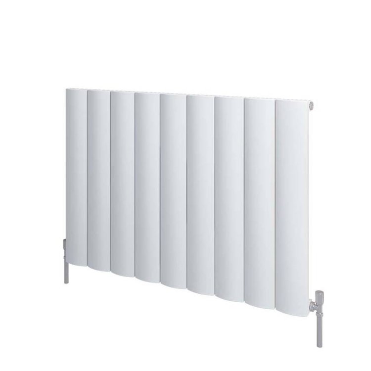 Scudo Korali White 600 x 850mm Horizontal Single Designer Radiator