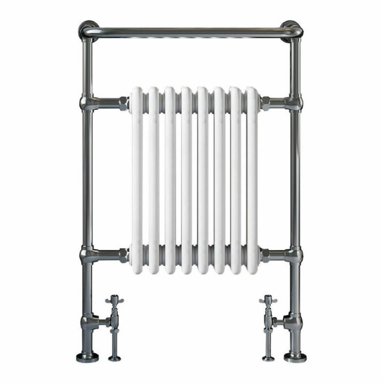 Scudo Harrogate 952 x 659mm 8 Column Traditional Towel Rail