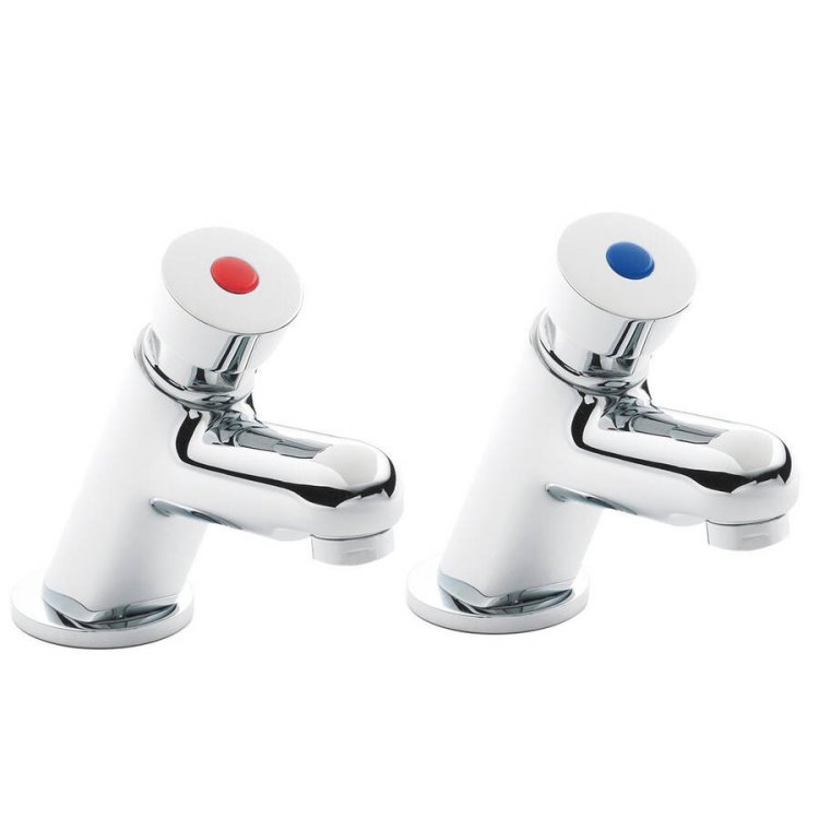 Nuie Chrome Non Concussive Basin Taps