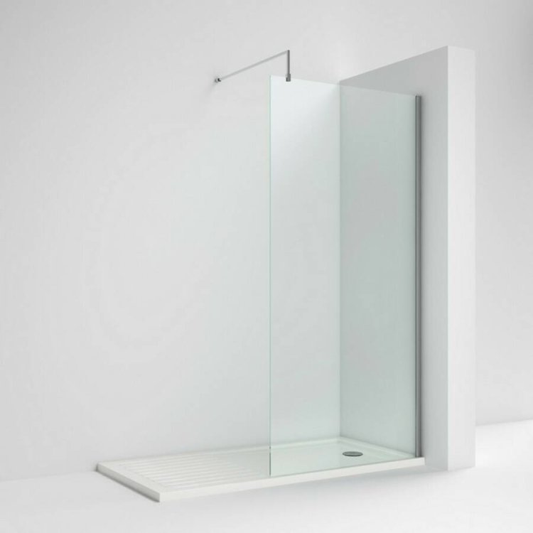 Nuie Chrome 700mm Wetroom Panel