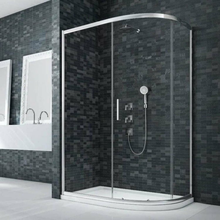 Merlyn Ionic Essence 1000 x 800mm Framed One Door Offset Quadrant Shower Enclosure