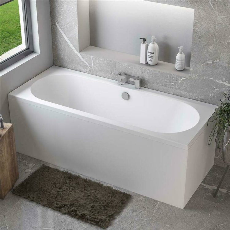 Beaufort Biscay DE 1800 x 800mm 5mm Matt White Bath