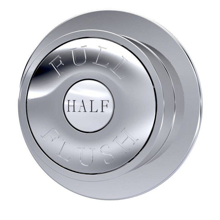 Nuie Chrome Traditional Dual Flush Push Plate