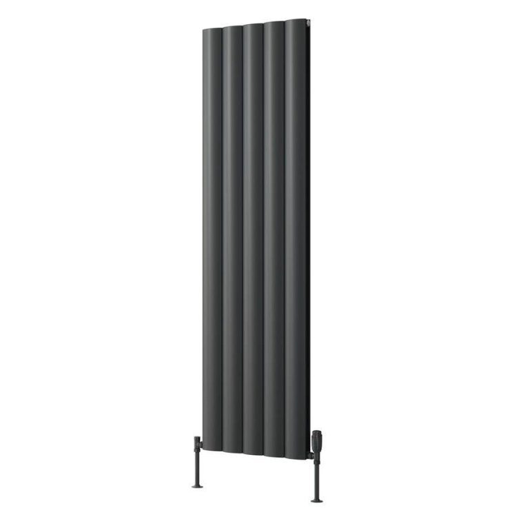 WSB-Reina Belva Double Vertical Anthracite Aluminium Radiator 1800 x 516mm-1