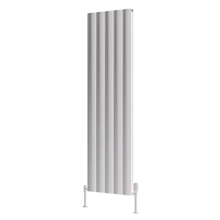 Reina Belva Double Vertical White Aluminium Radiator 1800 x 516mm