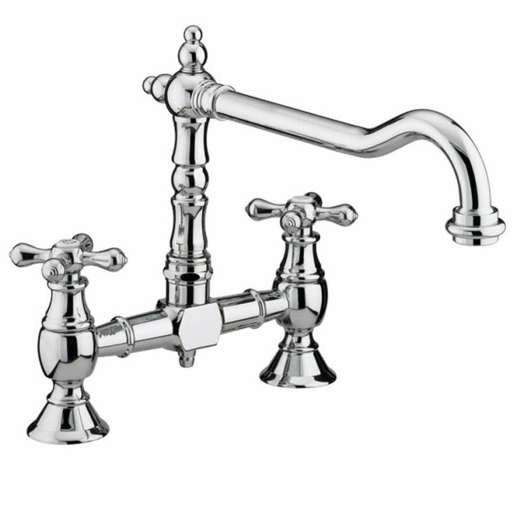 Bristan Colonial Chrome Bridge Sink Mixer