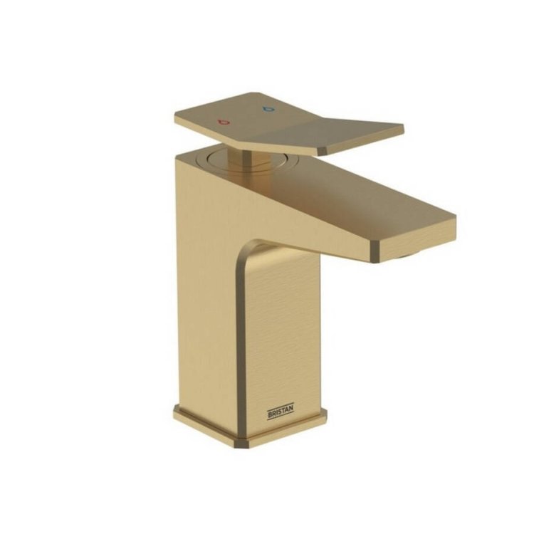 Bristan Tangram Brushed Brass 1TH Bath Filler