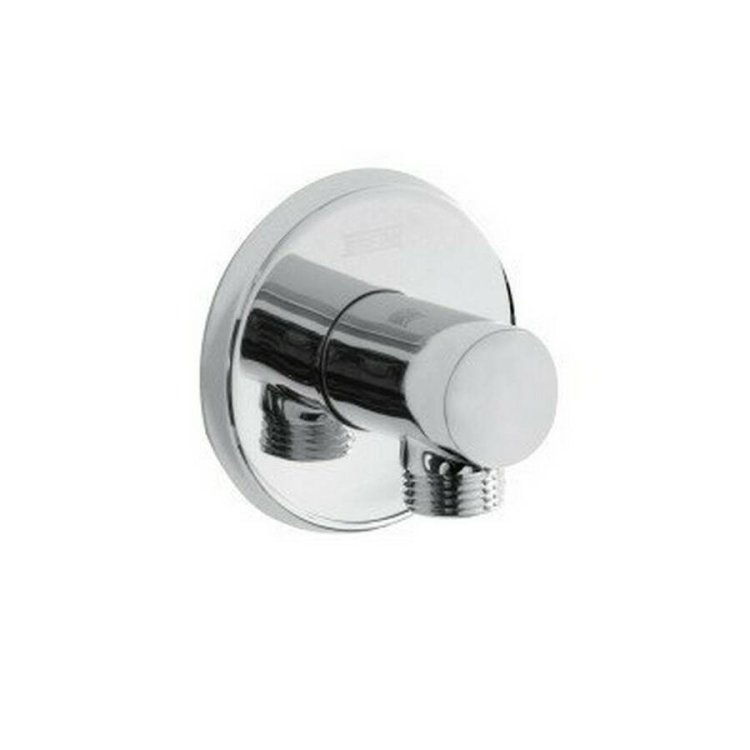 Bristan Contemporary Chrome Round Shower Wall Outlet