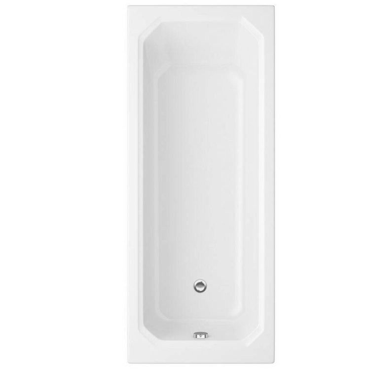 Essential Belgravia 1700 x 750mm Square Single Ended Bath