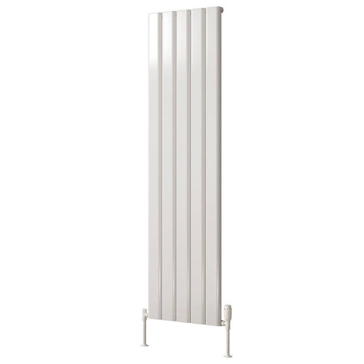 Reina Vicari Single Vertical White Aluminium Radiator 1800 x 500mm