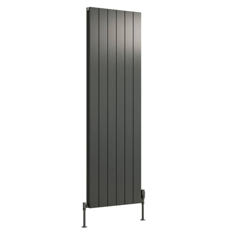 Reina Casina Single Vertical Anthracite Aluminium Radiator 1800 x 565mm