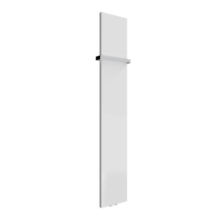 Reina Slimline Vertical White Mild Steel Designer Radiator 1770 x 300mm