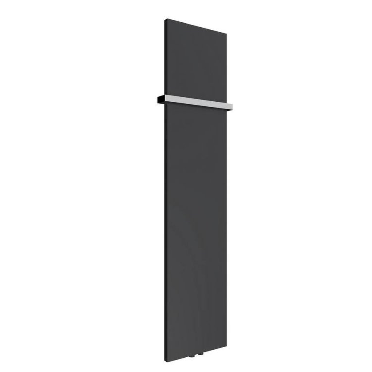 Reina Slimline Vertical Anthracite Mild Steel Designer Radiator 1770 x 400mm